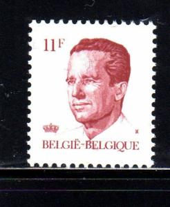 BELGIUM #1090  1980-1986  11f  KING BAUDOUIN   MINT  VF NH  O.G