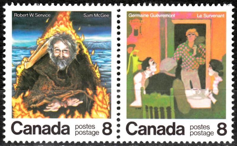 #696a Canada MNH 1976 Canadian authors 695-696