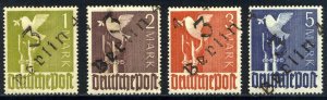 GERMANY Mi #IIa-di Mint - 1M - 5M Dove set w/ District 3 Berlin 4 Ovpt