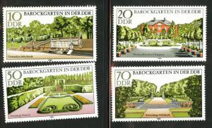 German DDR  Scott 2067-70 Garden set 1980 MNH** 