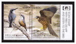 GREECE 2019 EUROPA BIRDS set MNH