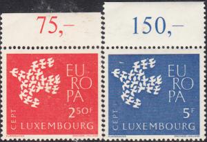 Luxembourg #382-383 MNH