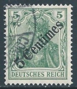 Germany Offices in Turkey #55 Used 5pf Germania Issue Surcharged