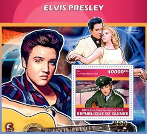 GUINEA 2013 SHEET ELVIS PRESLEY SINGERS MUSIC CINEMA ACTORS