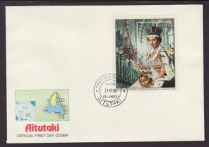 Aitutaki 393 QEII 1986 U/A FDC