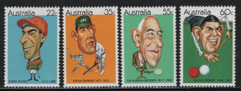 AUSTRALIA, 772-775, (4) SET,  MNH, 1986 Australian sportsmen