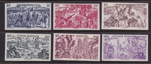 French Guiana Scott C12-7, 1946 Chad to Rhine airmails imperf,  VF MNH Scott $12