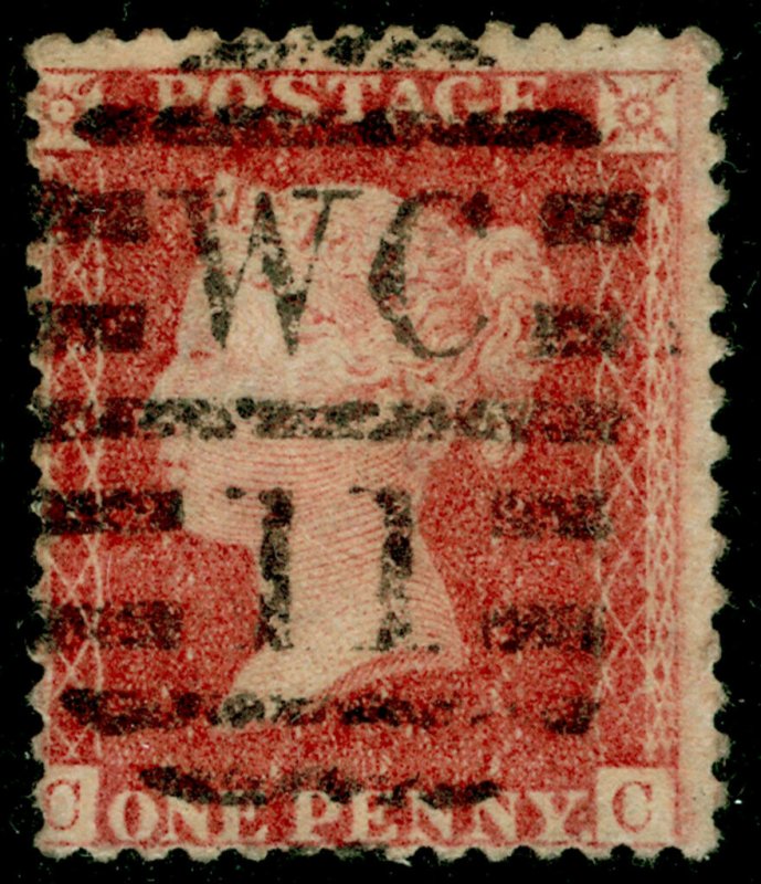SG40, 1d rose-red PLATE 42, LC14, USED. Cat £18. CC