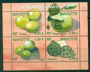Mayotte 2009 Citrus Fruits MS MUH