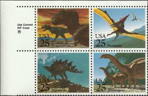 # 2422-2425 MINT NEVER HINGED PREHISTORIC ANIMALS
