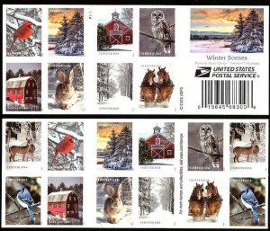 USA BOOKLET FOREVER SC# 5531-5540 WINTER SCENES - 20 S.A. MNH - PL# P1111