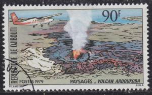 Dijabouti 492 Aircraft over Volcano 1979