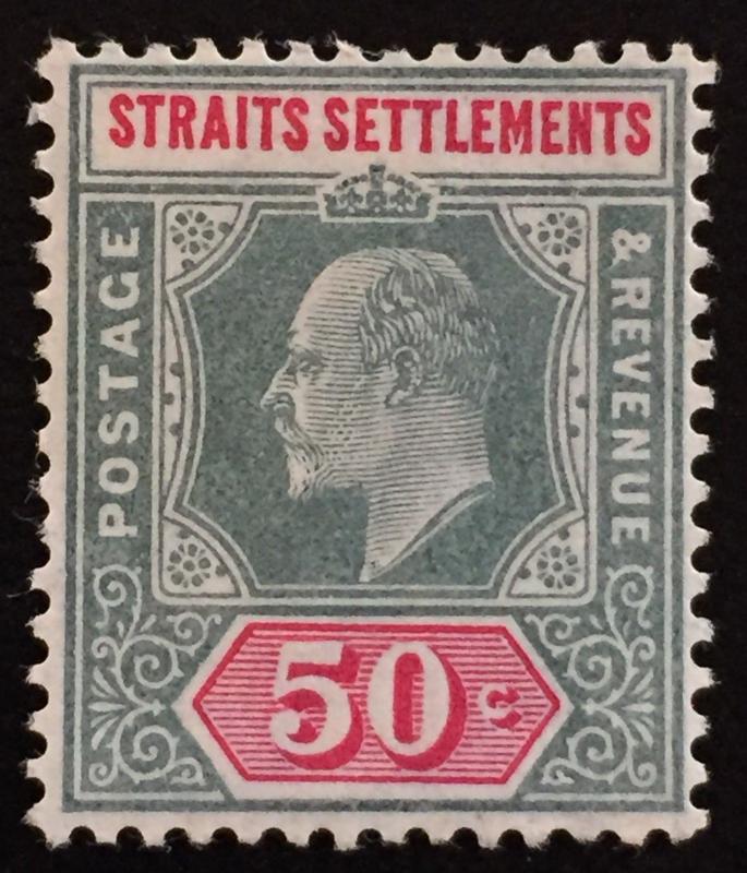 Malaya Straits Settlements 1906 KEVII 50c MLH MCCA SG#135 M1772