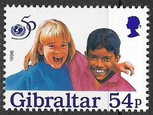 Gibraltar ~ Scott # 715d ~ MNH ~ UNICEF