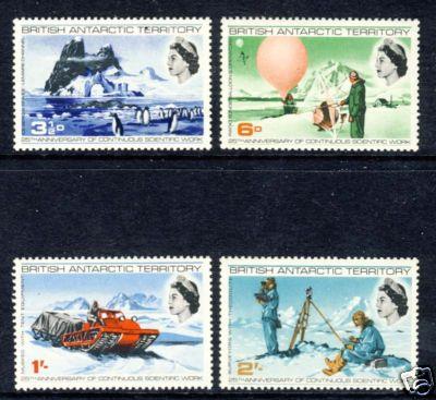 British Antarctic Territory SC# 20-23 1969 25th SCIENTIFIC