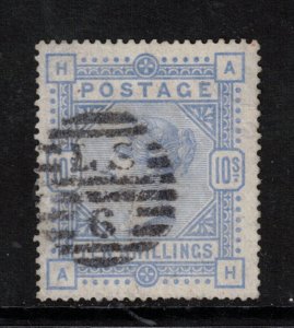 Great Britain #109a (SG #182) Very Fine Used Cobalt Blue On White Paper