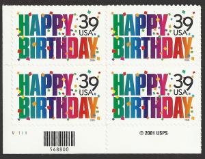 # 4079 MINT NEVER HINGED HAPPY BIRTHDAY