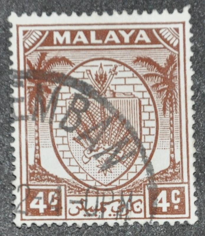 DYNAMITE Stamps: Malaya Negri Sembilan Scott #41  USED