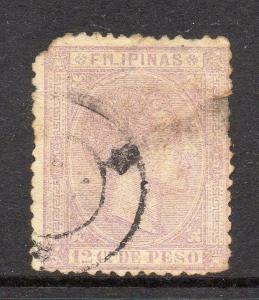 Philippines 1870s Classic Alfonso Used Value 12c. 182364