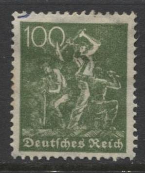 GERMANY. -Scott 172- Definitives -1921- MH - Wmk 126 - Single 100m Stamp