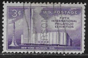 USA 1076: 3c New York Coliseum and Columbus Monument, used, VF