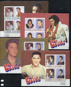 St Vincent 1985 Elvis Presley (Leaders of the World) set ...