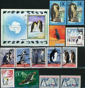 Penguins on Stamps Postage Animal Kingdom Topical Collection