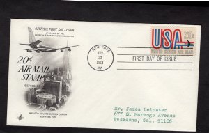C75 USA & Jet, FDC ArtCraft addressed