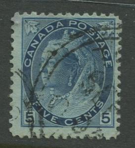 Canada - Scott 79- QV Definitive Issue - 1898 - Used - Single 5c Stamp