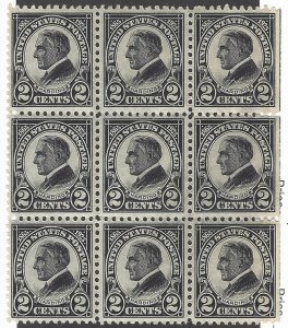 USA Scott 611 MNH block 9 VF (cat ~$9.90)