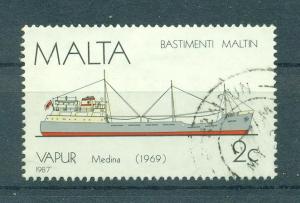 Malta sc# 703 used cat value $.30
