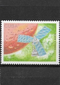CUBA Sc# 3019  Outer SPACE exploration satellites 5c 1988 MNH