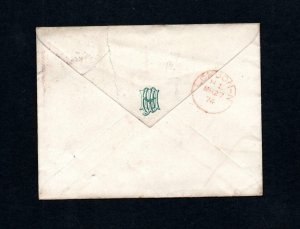 PENNY RED PLATE 130 USED ON COVER WITH 'HC&Co' PERFIN