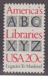 US sc#2015 1982 20c Libraries MNH