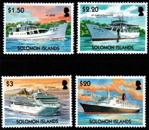 SOLOMON ISLANDS SG1072/5 2004 MERCHANT SHIPS MNH