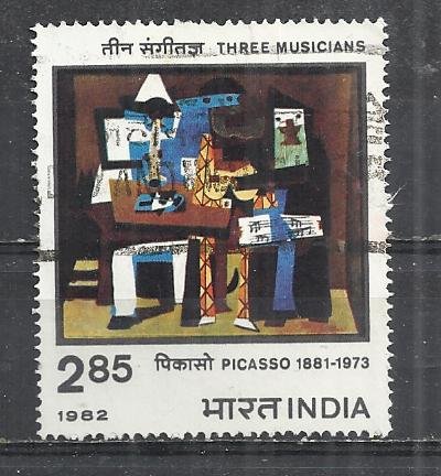 INDIA 1982 - PABLO PICASSO PAINTING - USED