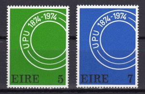 Ireland 1974 Sc#363/364 UPU CENTENARY Set (2) MNH