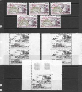 FSAT C99, C100-1,C102,C128 MNH x 5 vf, see desc. 2020 CV$132.75