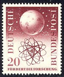 GERMANY BELOW 40% of CAT SALE - #731 Mint NH - 1955 20pf Science