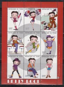 Chad 856-8 Betty Boop Mint NH