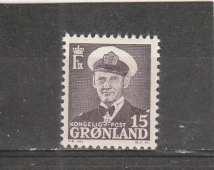 Greenland  Scott#  31a  MNH  (1950 King Frederik IX)