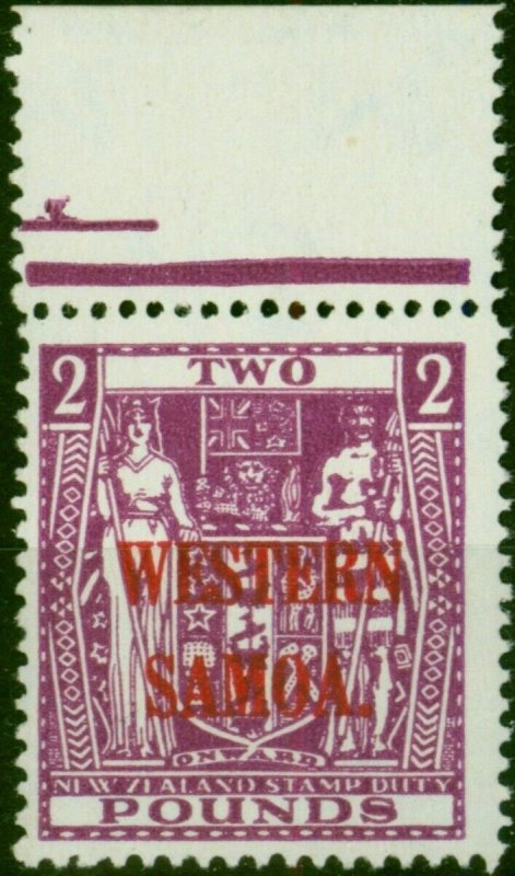 Samoa 1942 £2 Bright Purple SG194c V.F MNH