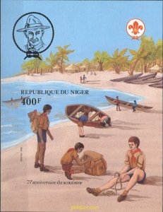 265996 MNH NIGER 1982 75 ANIVERSARIO DEL ESCULTISMO