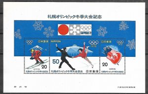 Japan Sc#1105A Sapporo72 Winter Olympics (1972) S/S MNH