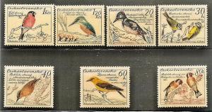 Czechoslovakia  942-48 MNH 1959 Birds