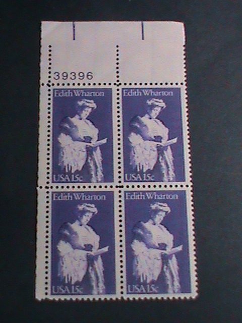 ​UNITED STATES -1980 SC#1832  EDITH WHARTON -MNH BLOCK OF 4 VERY FINE