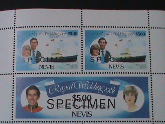 ​NEVIS-1981-SC# 139- RARE SPECIMEN-ROYAL WEDDING-MNH SHEET VF LAST ONE-RARE
