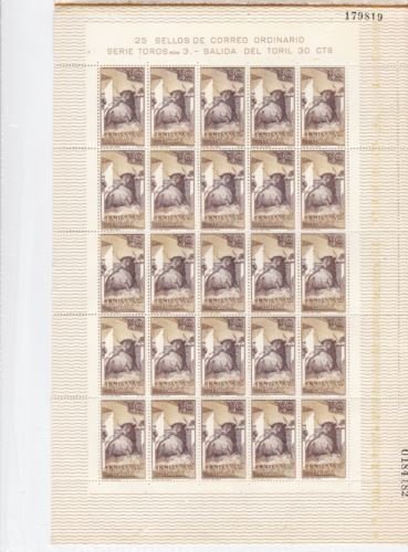 Spain 1960  four mint never hinged full stamps sheets Bullfighting  R19992 