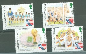 Montserrat #850a-850d Mint (NH) Single (Complete Set) (Soccer) (Sports)