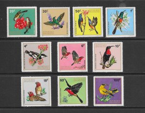 BIRDS - RWANDA #457-66   MNH